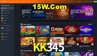 Interface moderna da plataforma KK345
